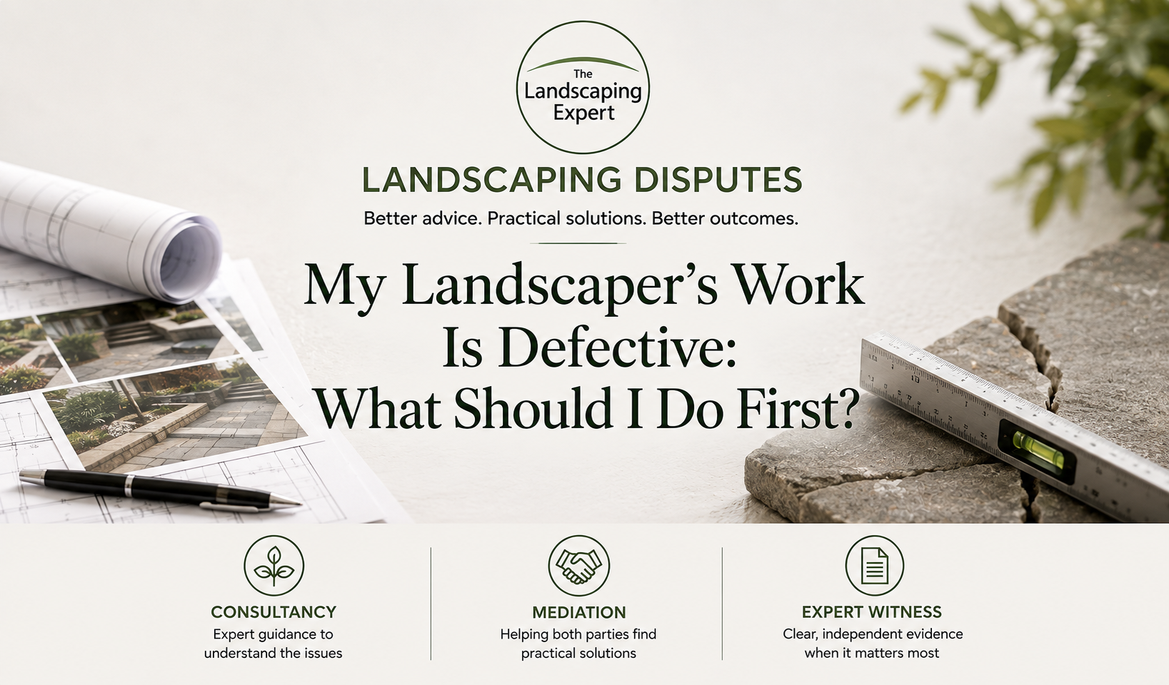 My Landscaper’s Work Is Defective: What Should I Do First?